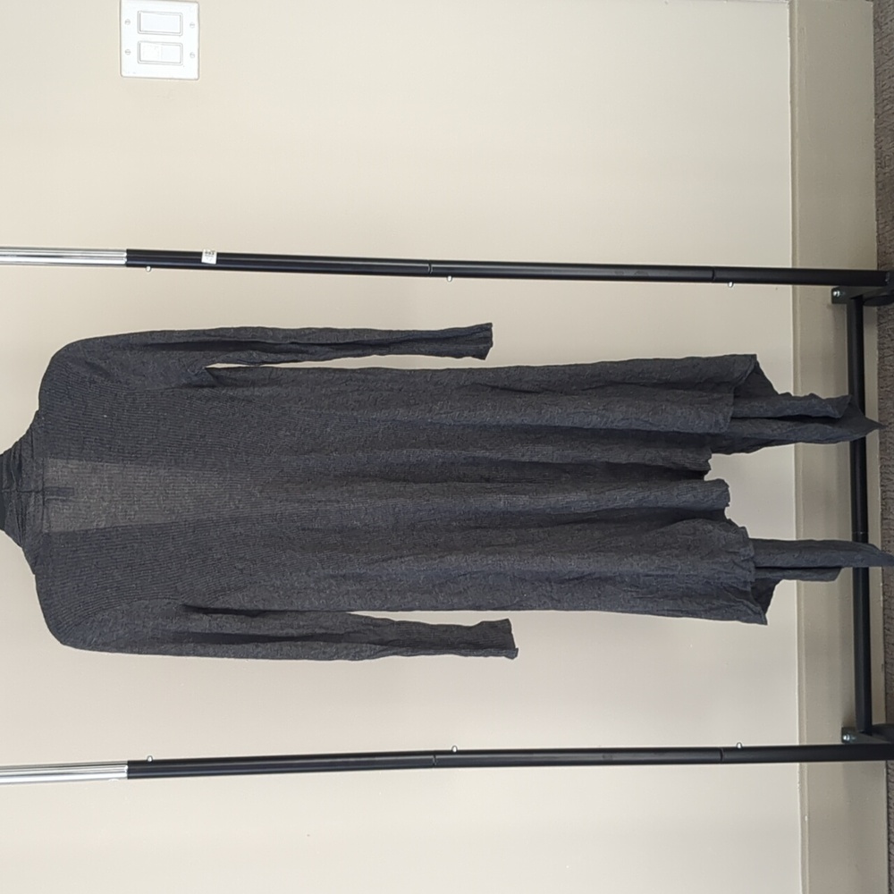 Marciano charcoal wool blend waterfall open cardigan - Picture 2 of 5